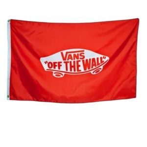 Vans Family Exclusive Off The Wall Flag 47”X 28” With Metal Grommets